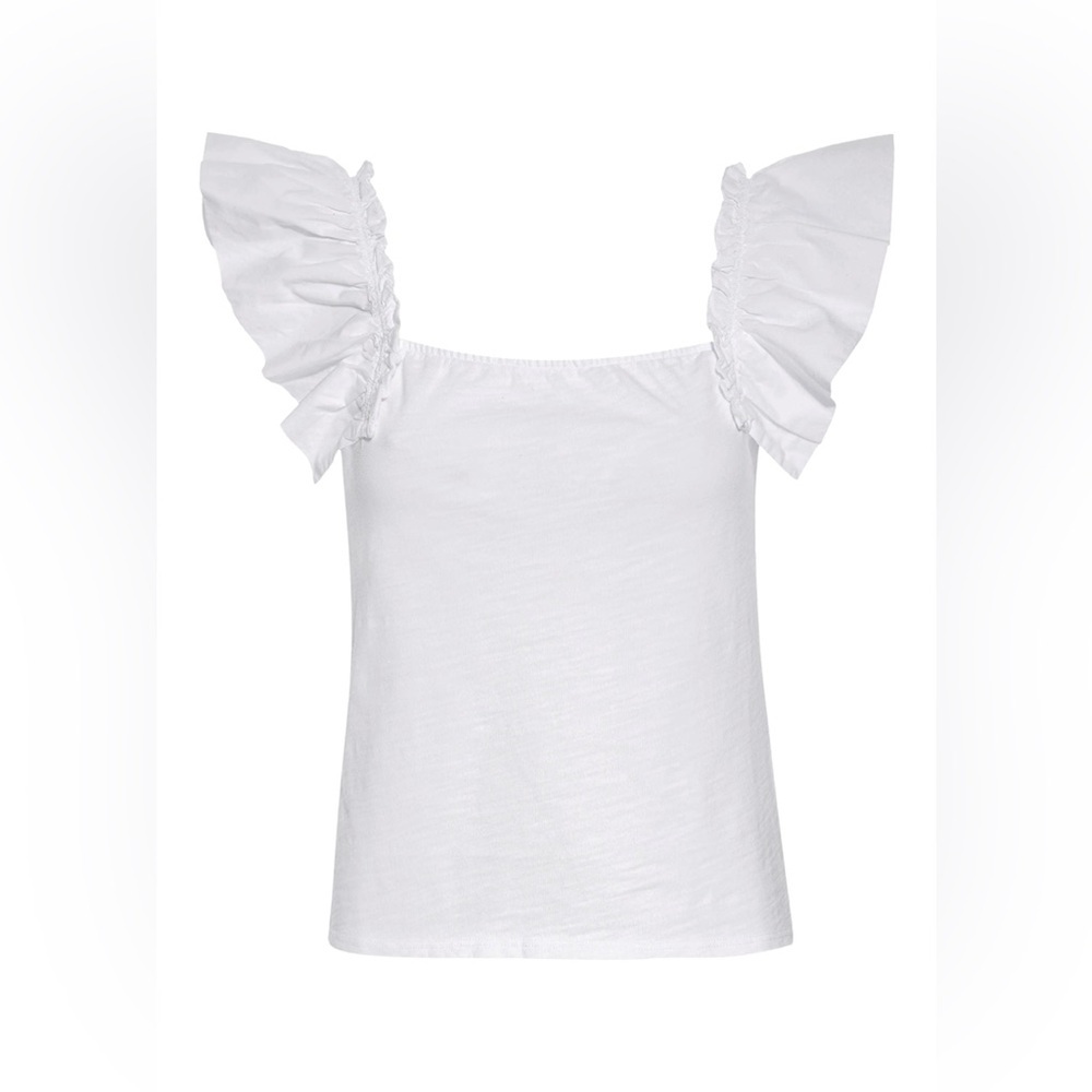 Nation LTD Misty Open Back Ruffle Tank Sz M